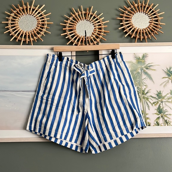 J Crew Striped Paperbag Shorts - Picture 2 of 2